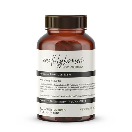 Ashwagandha and Lions Mane - 120 High Strength Tablets